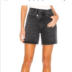 Agolde criss cross shorts